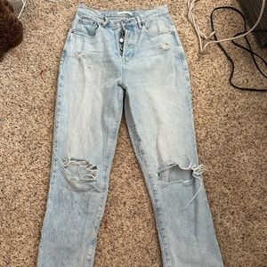 Pacsun distrusted high waisted dad jean